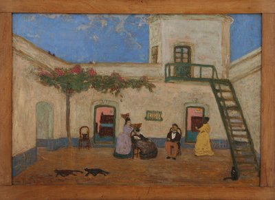 The Patio or Unitarian Patio by Pedro Figari